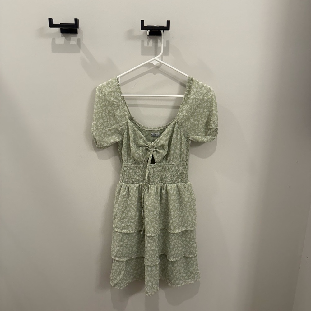 Hollister Light Green Mini Dress